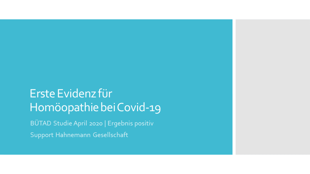 Evidenz für Homöopathie bei Covid-19